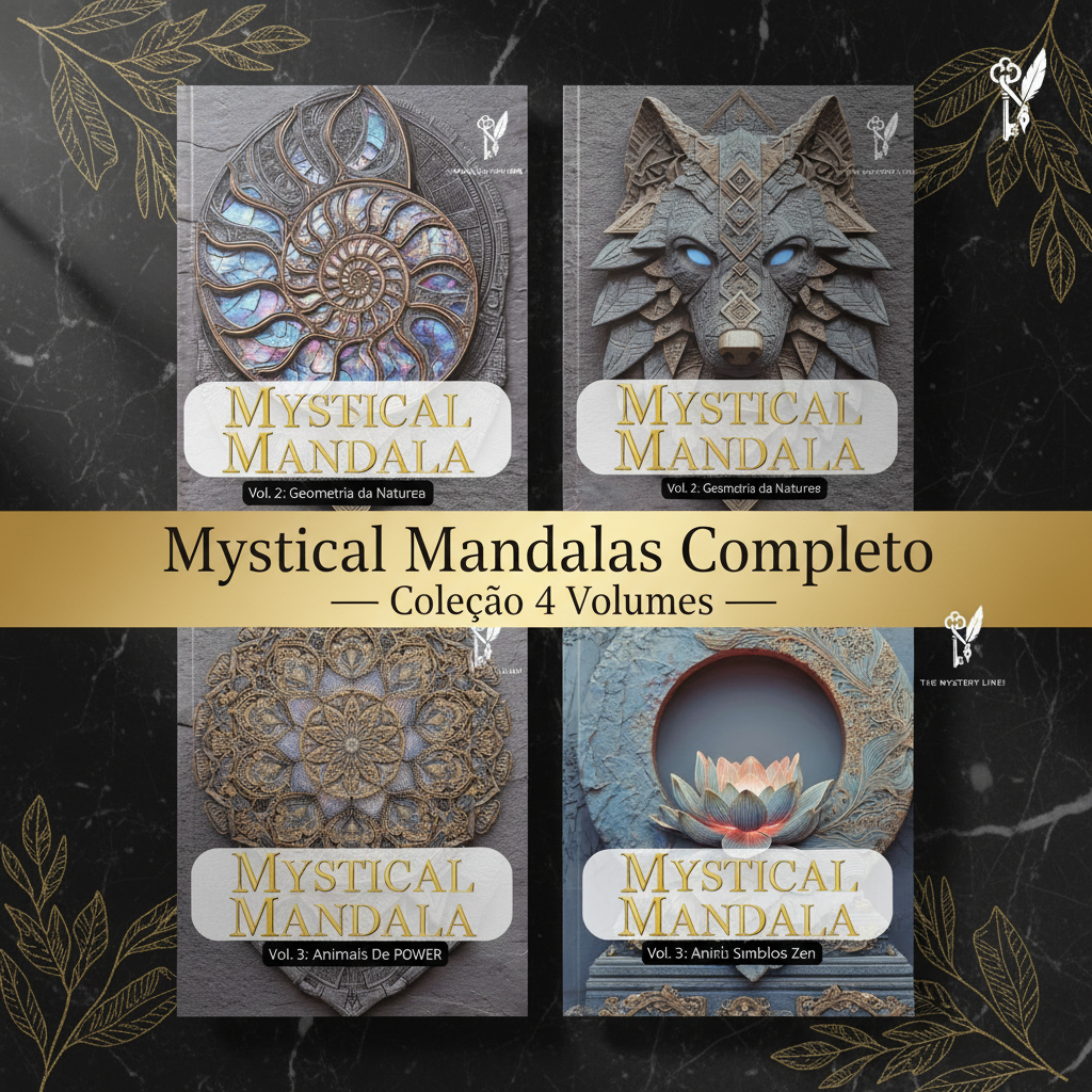 Mystical Mandalas Completo — Coleção 4 Volumes